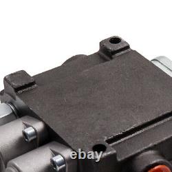 2 Spool Hydraulic Control Valve 11gpm Directional Double Acting Cylinder 40l/min