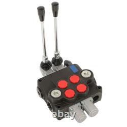 2 Spool Hydraulic Control Valve 32 GPM 3600PSI Open Center