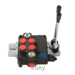 2 Spool Hydraulic Control Valve 32 GPM 3600PSI Open Center