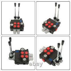 2 Spool Hydraulic Control Valve 32 GPM 3600PSI Open Center