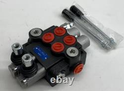 2 Spool Hydraulic Directional Control Valve 11 GPM, Double Acting Cylinder Spool