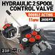 2 Spool Hydraulic Directional Control Valve 11gpm, Double Acting Cylinder 40l