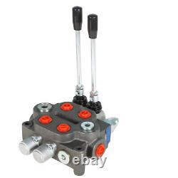 2 Spool Hydraulic Directional Control Valve 25 GPM, 3000 PSI, BSPP