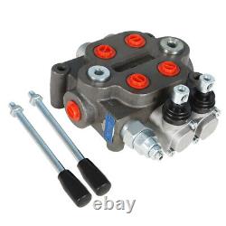 2 Spool Hydraulic Directional Control Valve 25 GPM, 3000 PSI, BSPP