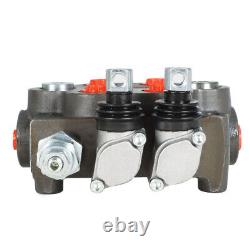 2 Spool Hydraulic Directional Control Valve 25 GPM, 3000 PSI, BSPP