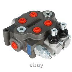 2 Spool Hydraulic Directional Control Valve 25 GPM, 3000 PSI, BSPP