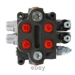 2 Spool Hydraulic Directional Control Valve 25 GPM 3000PSI BSPP