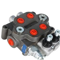 2 Spool Hydraulic Directional Control Valve 25 GPM 3000PSI BSPP
