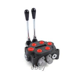 2 Spool Hydraulic Directional Control Valve 25GPM Adjustable for Tractors Loader