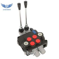 2 Spool Hydraulic Directional Control Valve Double Acting 32 GPM 3600 PSI SAE 16