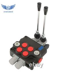 2 Spool Hydraulic Directional Control Valve Double Acting 32 GPM 3600 PSI SAE 16