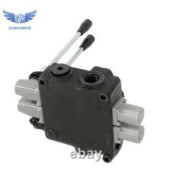 2 Spool Hydraulic Directional Control Valve Double Acting 32 GPM 3600 PSI SAE 16
