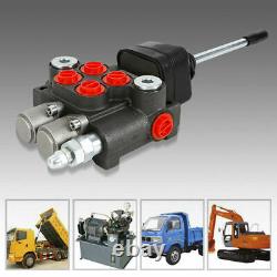 2 Spool Hydraulic Directional Control Valve Double Acting Monoblock Cylinder