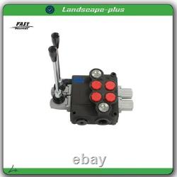 2 Spool Hydraulic Directional Control Valve Open Center 32 GPM 3600 PSI NEW