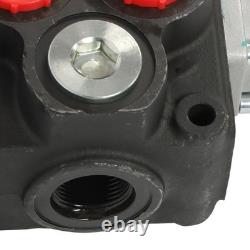 2 Spool Hydraulic Directional Control Valve Open Center 32 GPM 3600 PSI NEW