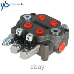 2 Spool Hydraulic Directional Control Valve Tractor Loader BSPP Port 25 GPM