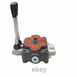 2 Spool Monoblock Hydraulic Directional Control Valve Double Acting 25GPM 300PSI