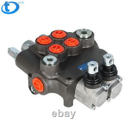 21 GPM Hydraulic Directional Control Valve 2 Spool, SAE Ports NEW