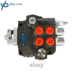 21GPM 2 Spool Hydraulic Directional Control Valve WithJoystick For Tractor Loader