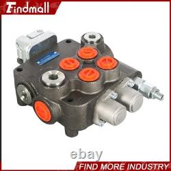 21GPM 2Spool Hydraulic Directional Control Valve With Joystick withconversion plug