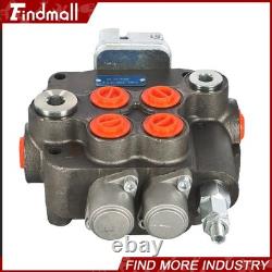 21GPM 2Spool Hydraulic Directional Control Valve With Joystick withconversion plug