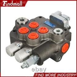 21GPM 2Spool Hydraulic Directional Control Valve With Joystick withconversion plug