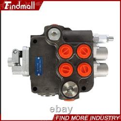 21GPM 2Spool Hydraulic Directional Control Valve With Joystick withconversion plug
