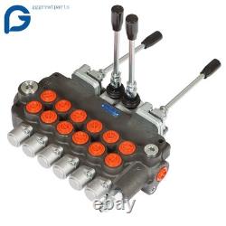 21GPM 6 Spool Hydraulic Backhoe Directional Control Valve with 2 Joysticks