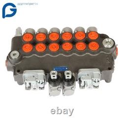 21GPM 6 Spool Hydraulic Backhoe Directional Control Valve with 2 Joysticks