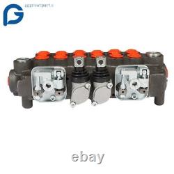 21GPM 6 Spool Hydraulic Backhoe Directional Control Valve with 2 Joysticks