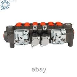 21GPM Hydraulic Backhoe Directional Control Valve 6 Spool With Joysticks