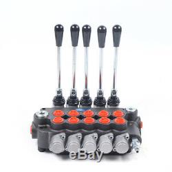 21GPM Hydraulic Directional Adjustable Control Valve 6 Spool for Tractor Loaders