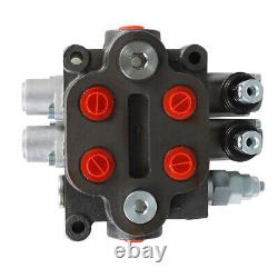 25 GPM, 3000 PSI, BSPP Interface 2 Spool Hydraulic Directional Control Valve