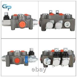 25 GPM Hydraulic Directional Control Valve 2 Spool Double Acting Hydraulic Valve