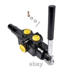 25 GPM Hydraulic Log Splitter Directional Control Valve, Adjustable Auto Retu
