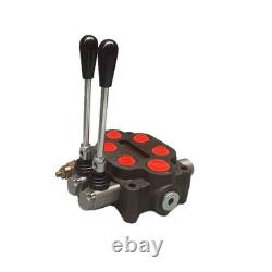 25GPM Hydraulic Directional Control Monoblock Valve 2 Spool Double Acting
