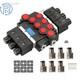 3 Spool, 13 Gpm, 12v Dc Hydraulic Monoblock Solenoid Directional Control Valve