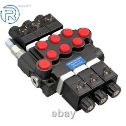 3 Spool, 13 GPM, 12V DC Hydraulic Monoblock Solenoid Directional Control Valve