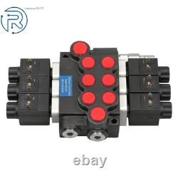 3 Spool, 13 GPM, 12V DC Hydraulic Monoblock Solenoid Directional Control Valve