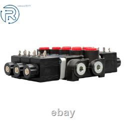 3 Spool, 13 GPM, 12V DC Hydraulic Monoblock Solenoid Directional Control Valve