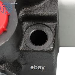 3 Spool, 13 GPM, 12V DC Hydraulic Monoblock Solenoid Directional Control Valve