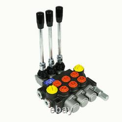 3 Spool 13GPM Hydraulic Directional Control Valve Tractor Loader Joystick Hot