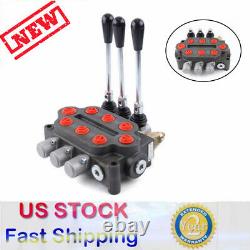 3 Spool 25gpm Hydraulic Directional Control Valve Double Acting 3000PSI 90L/min