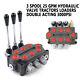 3 Spool Hydraulic Directional Control Valve 25gpm Double Acting Adjustable Usa