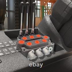 3 Spool Hydraulic Directional Control Valve 25gpm 3000PSI Double Acting Cylinder