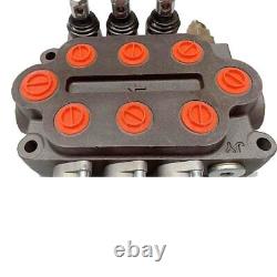 3 Spool Hydraulic Directional Control Valve 25gpm 3000PSI Double Acting Cylinder