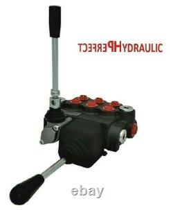 2 Spool Hydraulic Directional Control Valve JOYSTICK 21gpm 80L double acting 