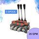 3 Spool Hydraulic Directional Control Valve Pressure Valves 25 Gpm 3000 Psi