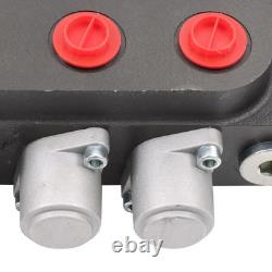 3 Spool Hydraulic Directional Valve 25 GPM 3000 PSI 1/2 BSPP Double Acting