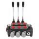 3 Spool Hydraulic Directional Valve 25gpm 3000 Psi 1/2 Bspp Double Acting